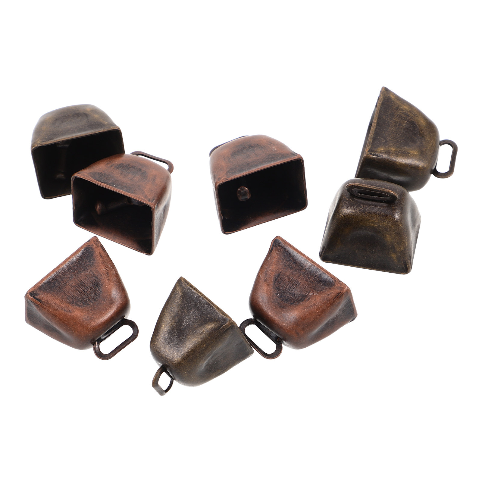 Home Decor Event - 8Pcs Mini Vintage Metal Cow Bells