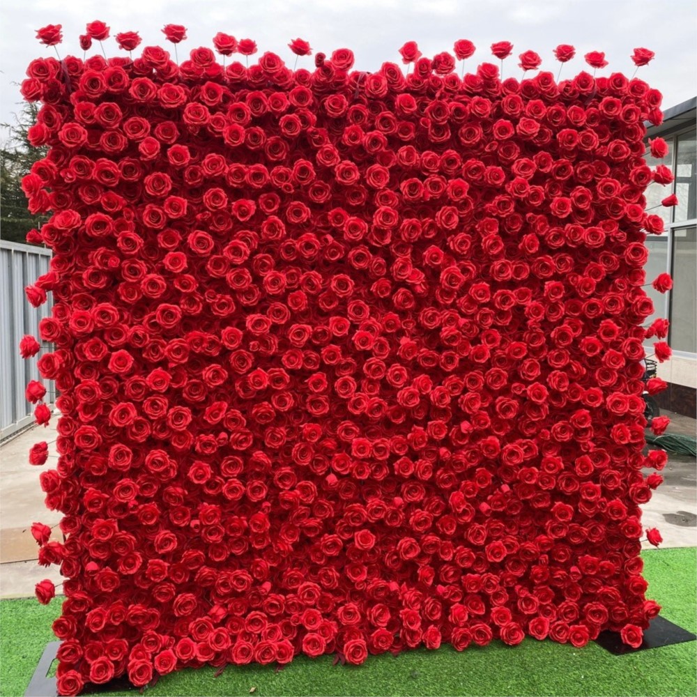 Uflower Red Rose 5D Cloth Flow - Home Decor Event recension och pris