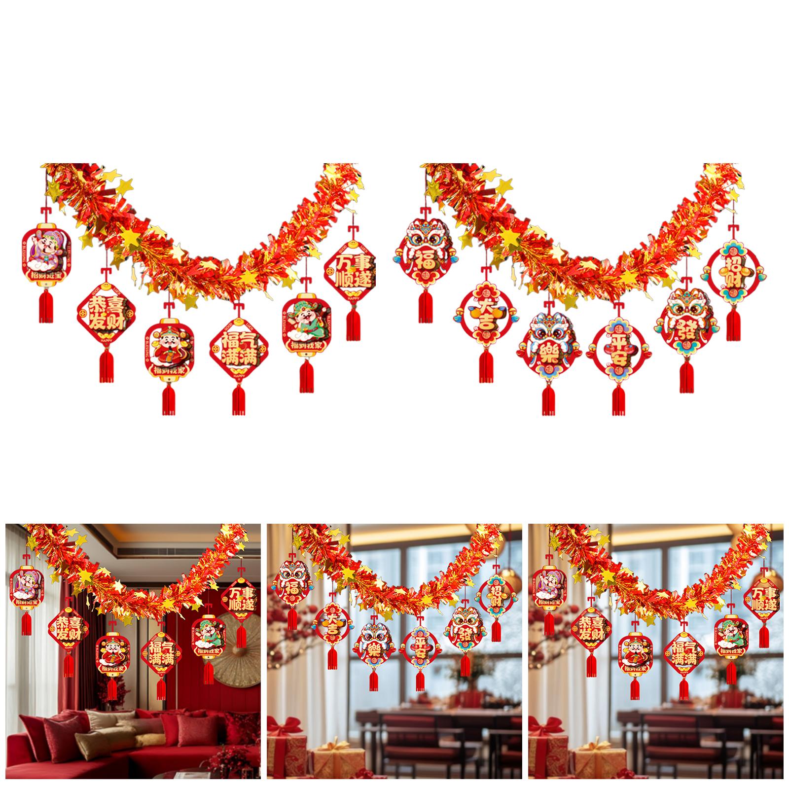 Chinese New Year Garland,2026  - Home Decor Garland recension och pris