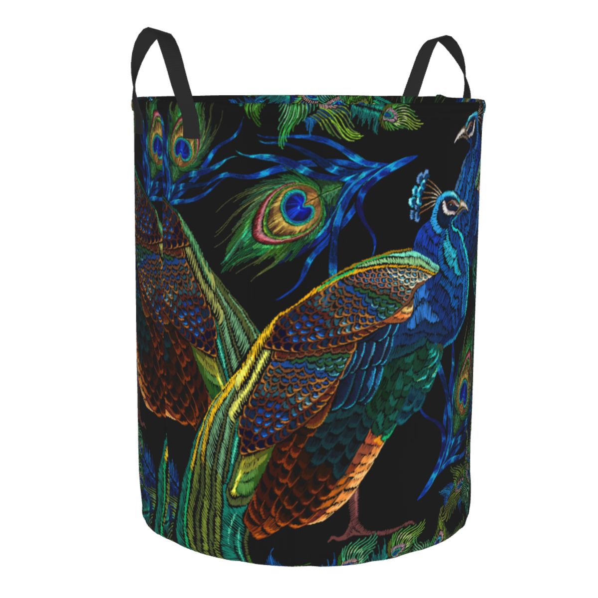 Peacocks Pattern Round Laundry - Home Decor Hampers recension och pris