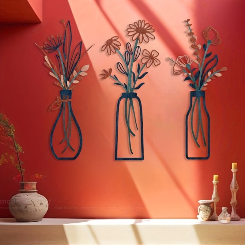 3 Large Floral Wall Art Sculpt - Home Decor Event recension och pris