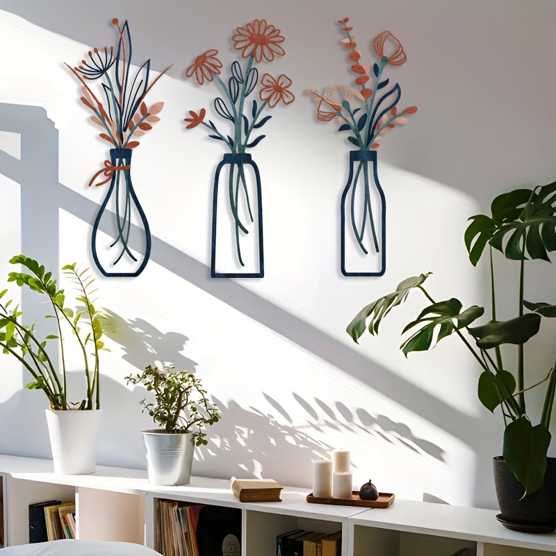 3 Large Floral Wall Art Sculpt - Home Decor Event recension och pris