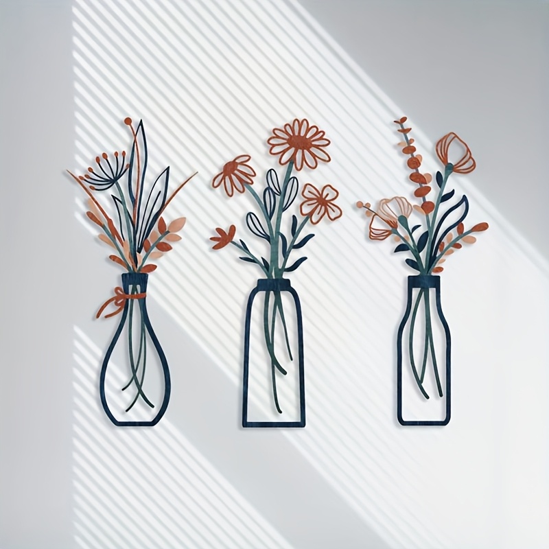 3 Large Floral Wall Art Sculpt - Home Decor Event recension och pris