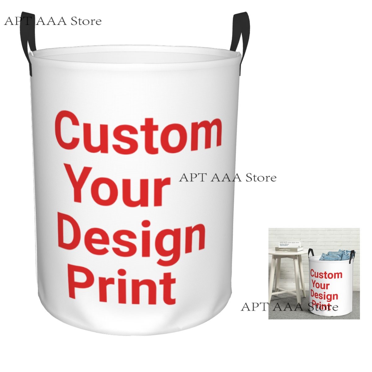 Custom Round Laundry Hamper St - Home Decor Hampers recension och pris