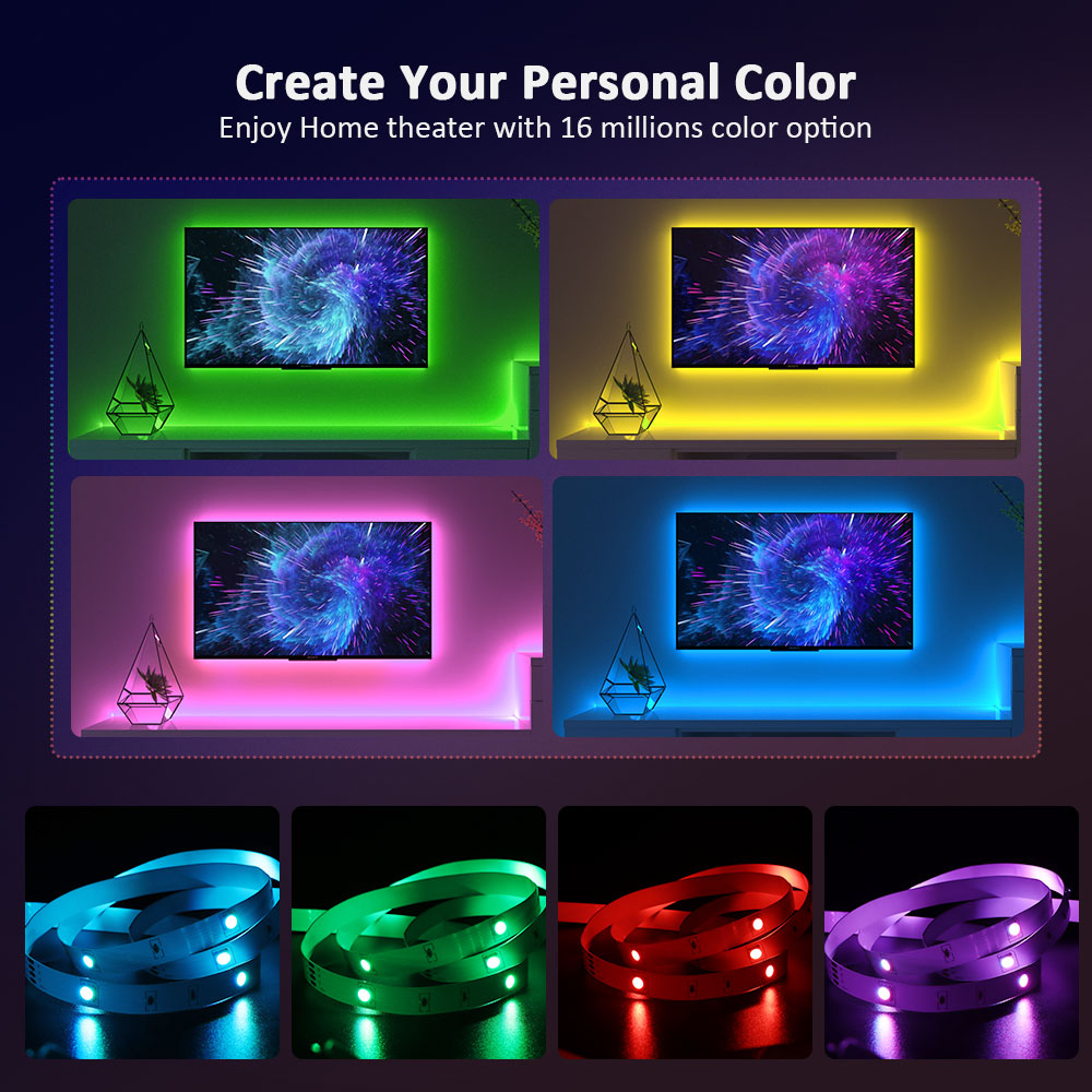 40M 5V USB RGB Led Strip TV Ba - Home Decor App Free recension och pris