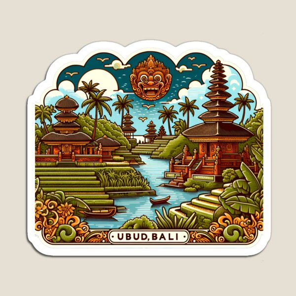 Ubud Bali  Magnet Refrigerator - Home Decor Ubud recension och pris