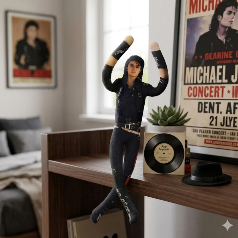 Michael Jackson Plush Doll Wit - Home Decor Zen recension och pris