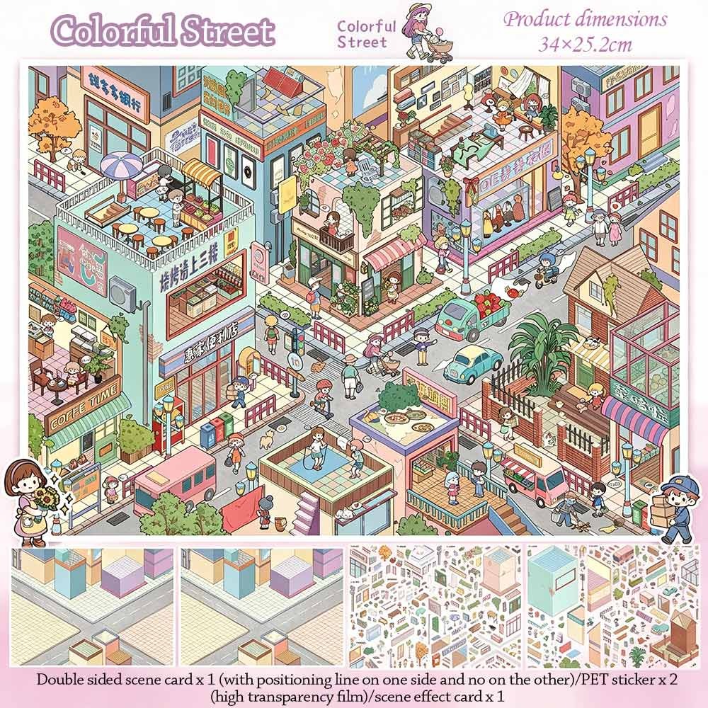 Kawaii Design Landscape Sticke - Home Decor Zone recension och pris
