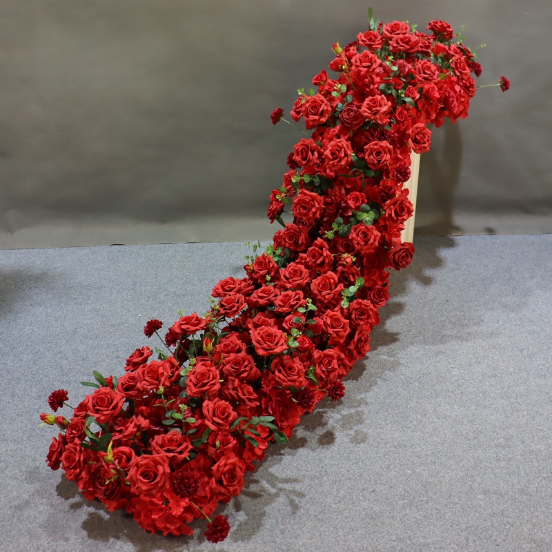 Handmade Red & Yellow Silk Flo - Home Decor Garland recension och pris