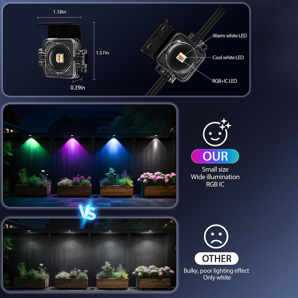 45M 90LEDs Permanent Outdoor L - Home Decor App Free recension och pris