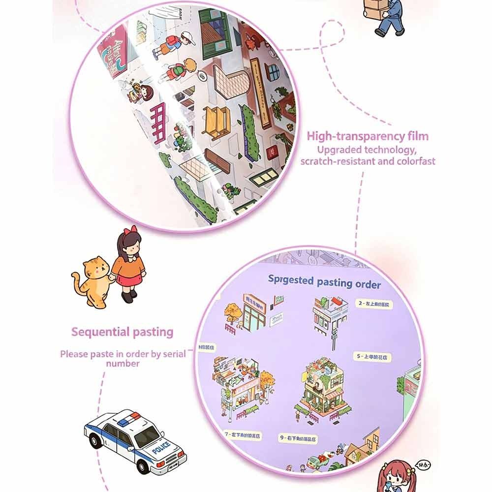 Kawaii Design Landscape Sticke - Home Decor Zone recension och pris