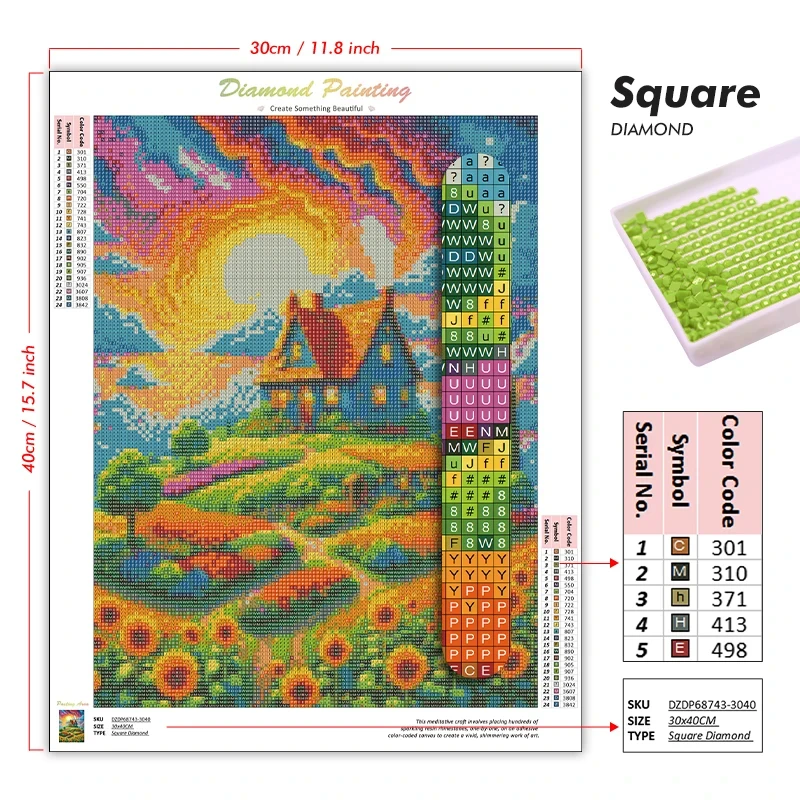 5D DIY Diamond Painting Mount  - Home Decor Tokyo recension och pris