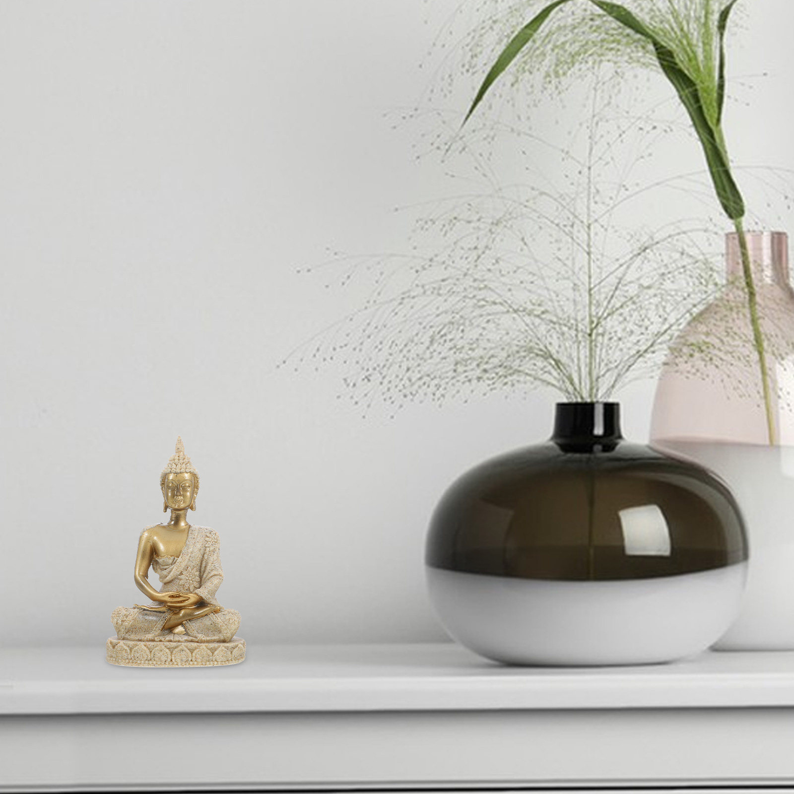Retro Resin Buddha Statue Comp - Home Decor Zen recension och pris
