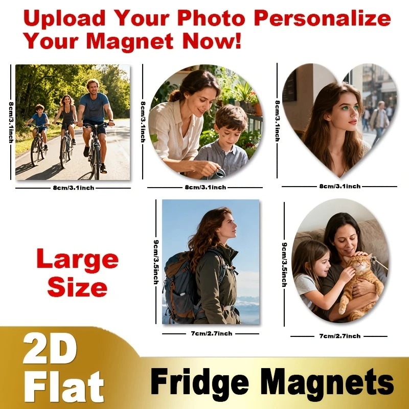 Custom Photo Fridge Magnet 2D  - Home Decor Kitchen recension och pris