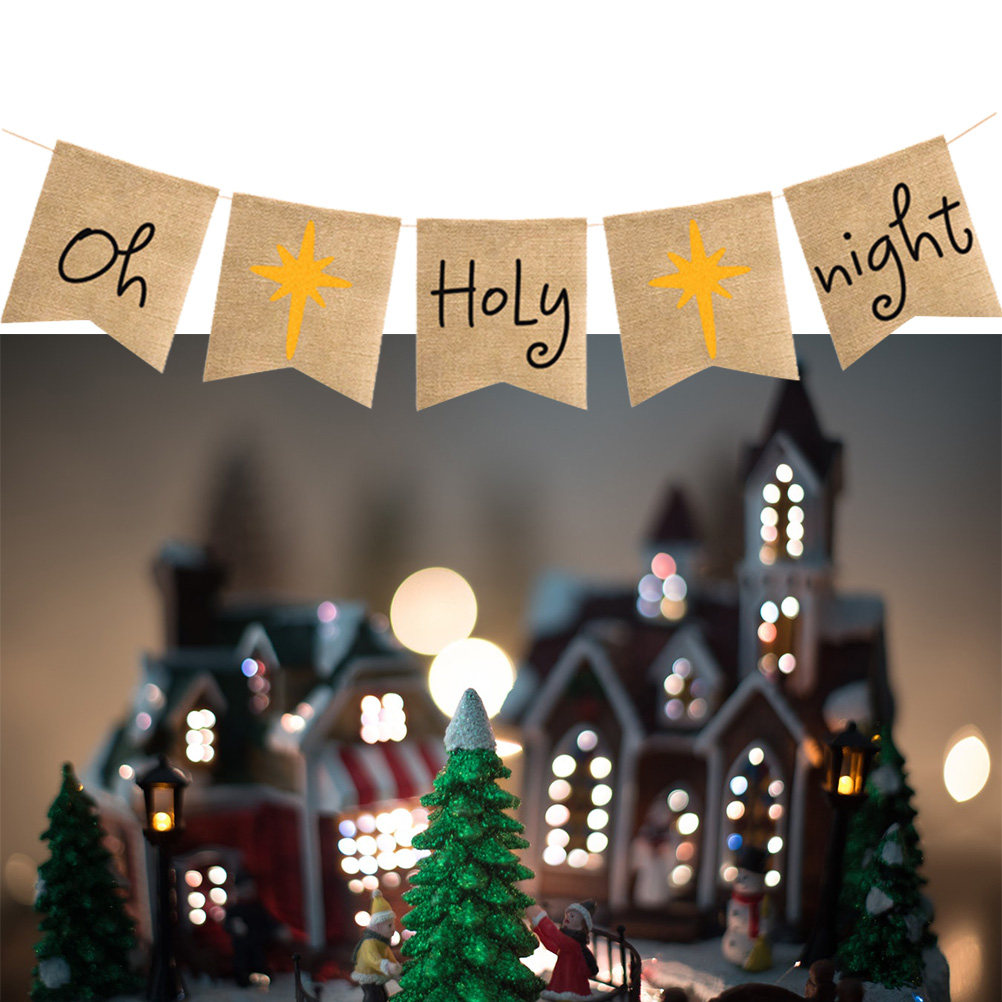 Oh-Holy-Night Banner Flax Rust - Home Decor Garland recension och pris