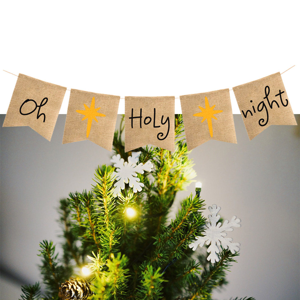 Oh-Holy-Night Banner Flax Rust - Home Decor Garland recension och pris