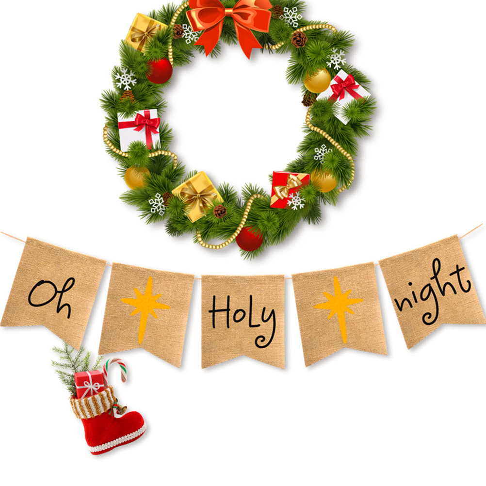Oh-Holy-Night Banner Flax Rust - Home Decor Garland recension och pris