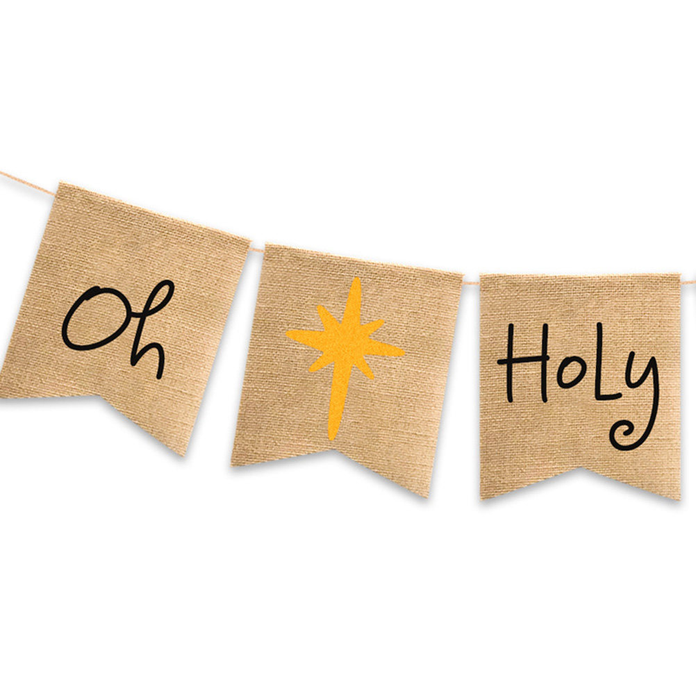 Oh-Holy-Night Banner Flax Rust - Home Decor Garland recension och pris