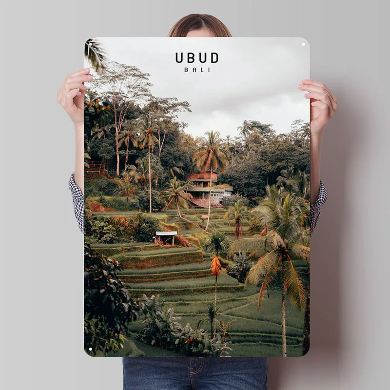 Ubud Sign Famous City Metal Po - Home Decor Ubud recension och pris