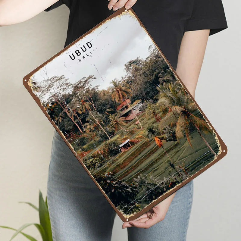 Ubud Sign Famous City Metal Po - Home Decor Ubud recension och pris