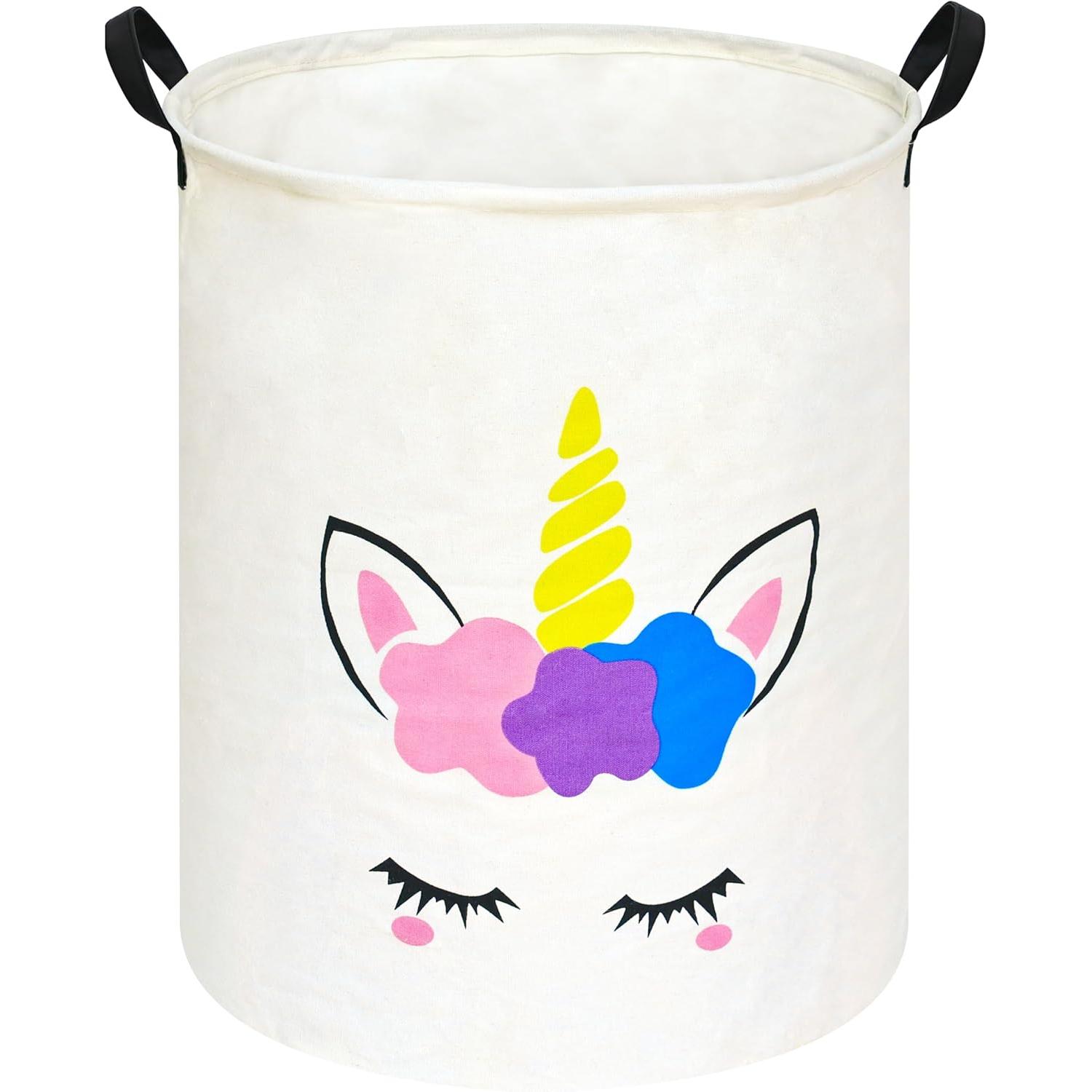 Unicorn Round Laundry Basket S - Home Decor Hampers recension och pris