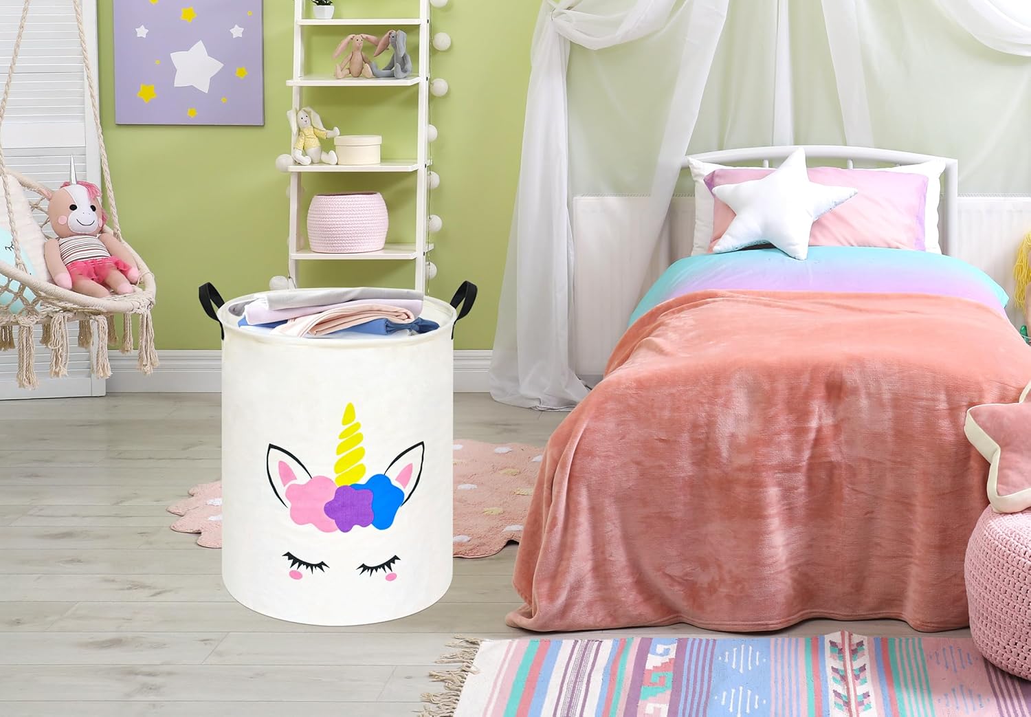 Unicorn Round Laundry Basket S - Home Decor Hampers recension och pris