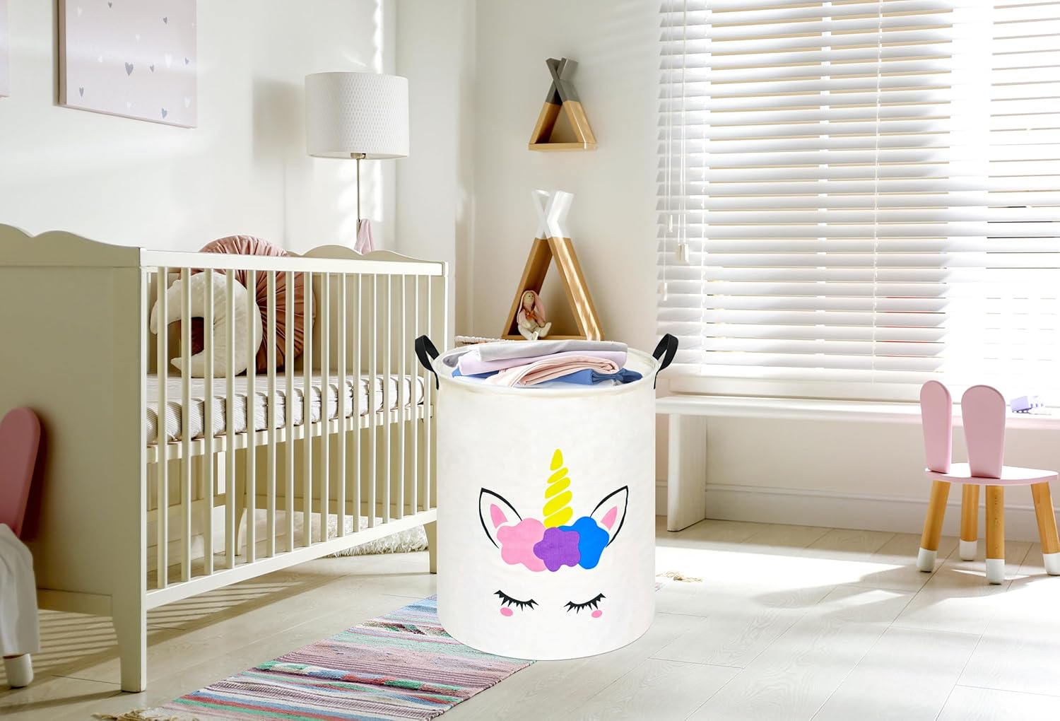 Unicorn Round Laundry Basket S - Home Decor Hampers recension och pris