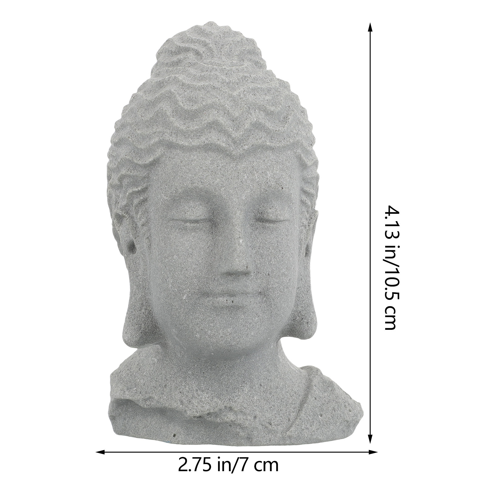 Meditating Buddha Head Statue  - Home Decor Zen recension och pris