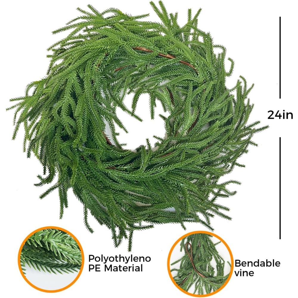 6 Ft Long Outdoor Norfolk Pine - Home Decor Garland recension och pris