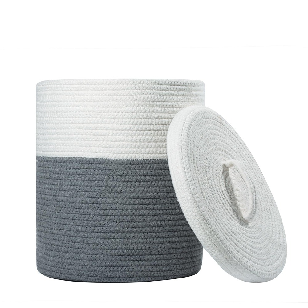 Cotton Rope Storage Basket wit - Home Decor Hampers recension och pris