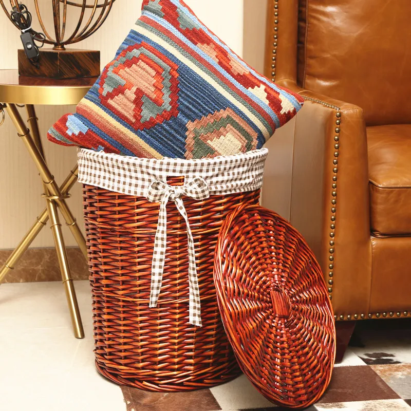 Rattan Hamper Stylish Laundry  - Home Decor Hampers recension och pris