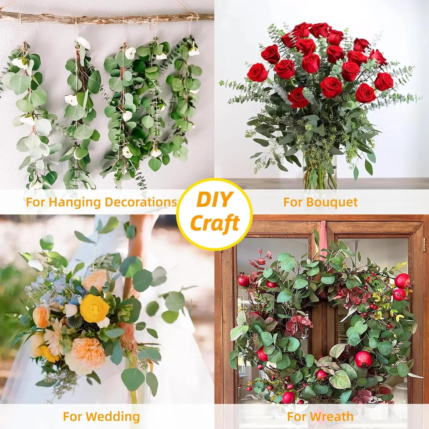 12 Pcs Large Dried Eucalyptus  - Home Decor Garland recension och pris