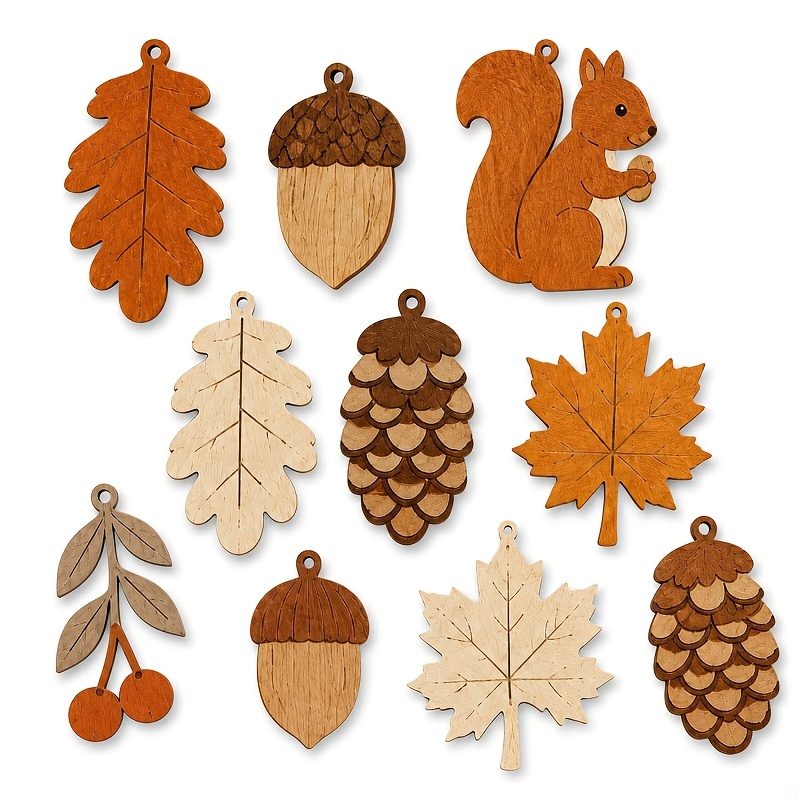 Autumn Wooden Garland Squirrel - Home Decor Garland recension och pris