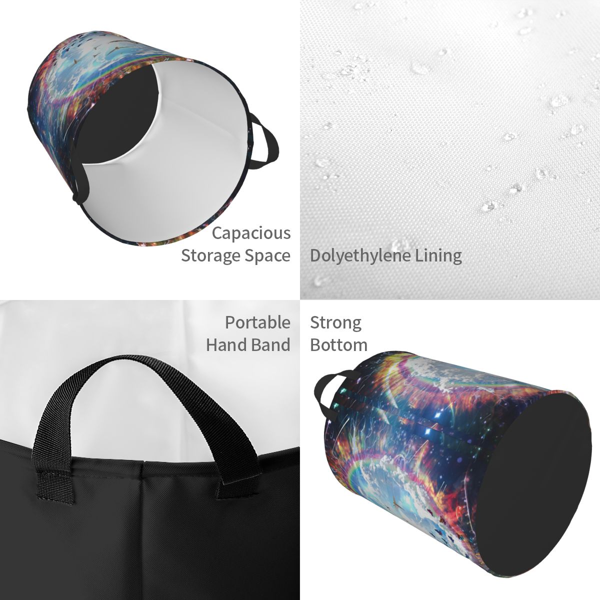 Vivid Galaxy Angels Round Laun - Home Decor Hampers recension och pris