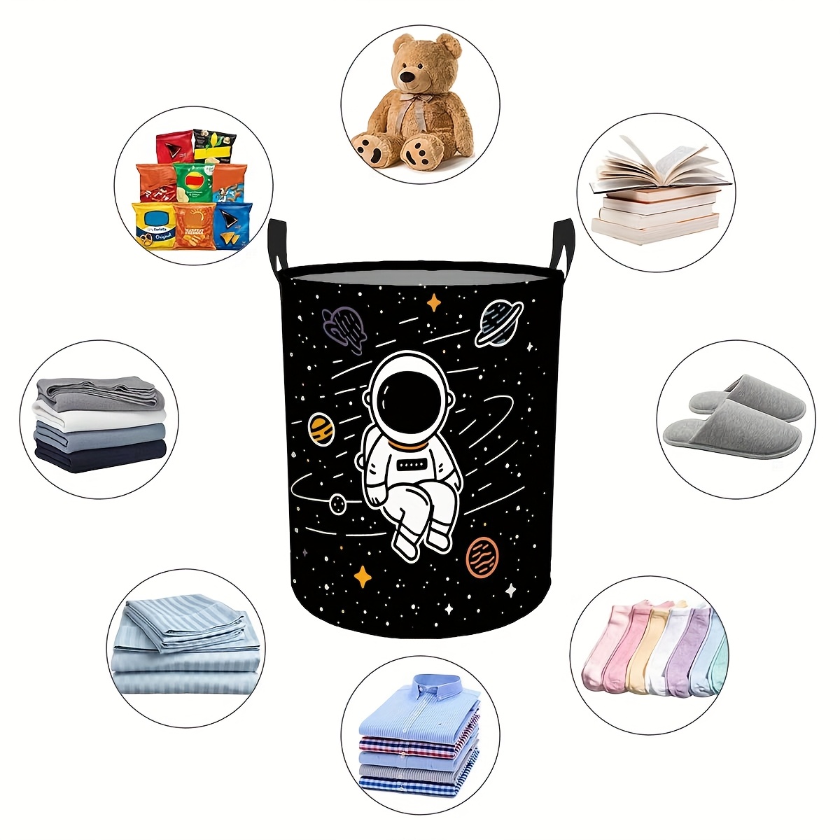 1pc Modern Round Laundry Baske - Home Decor Hampers recension och pris
