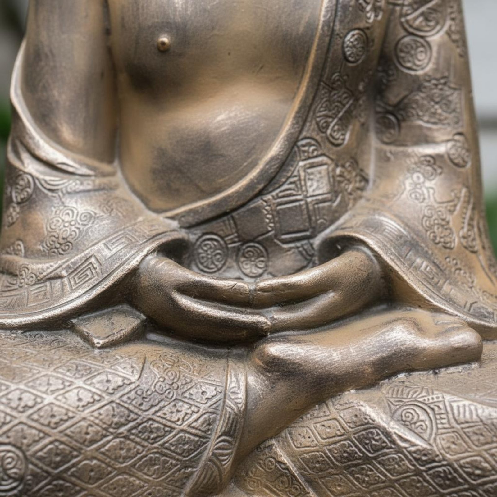Zen Buddha Ornament Indoor Out - Home Decor Zen recension och pris