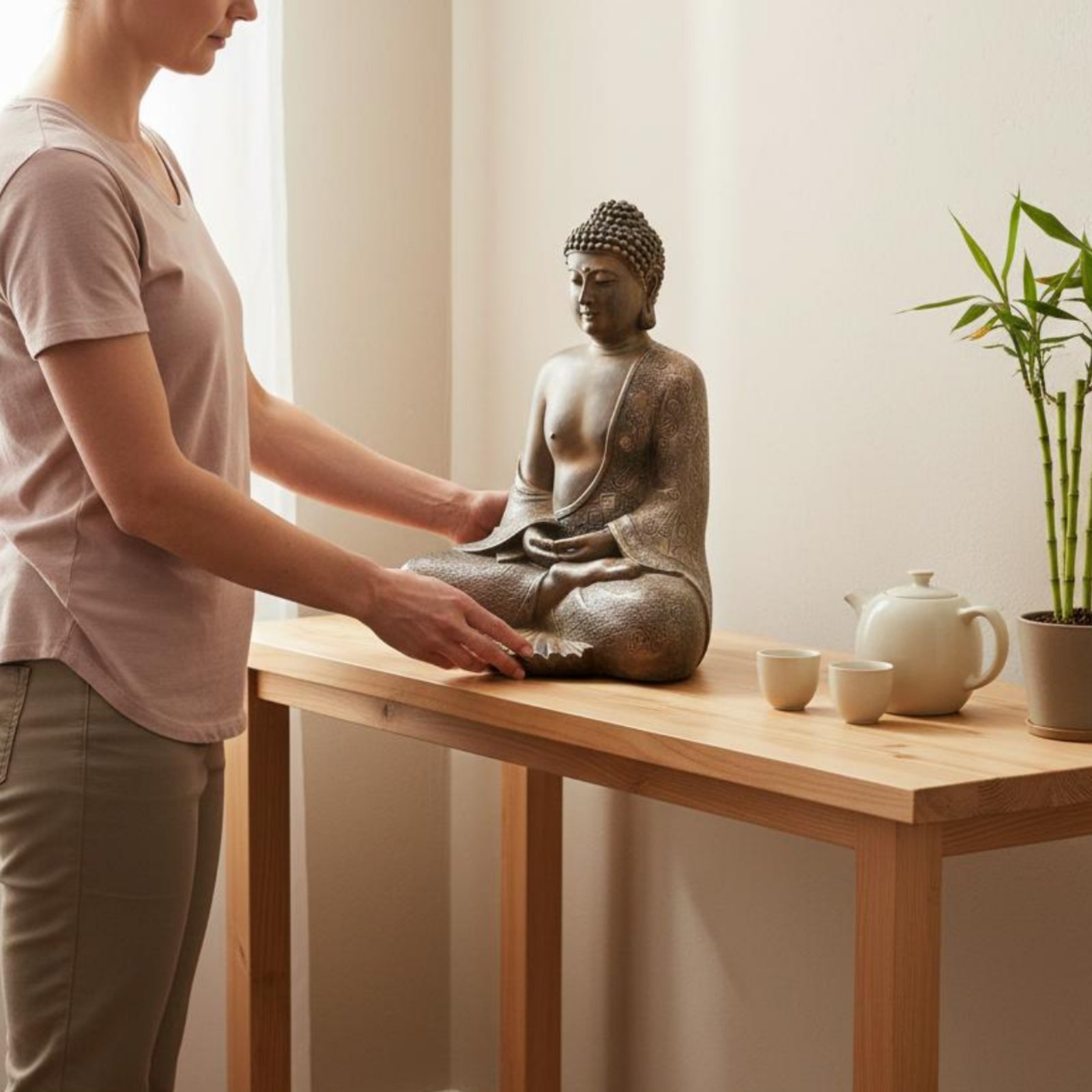 Zen Buddha Ornament Indoor Out - Home Decor Zen recension och pris