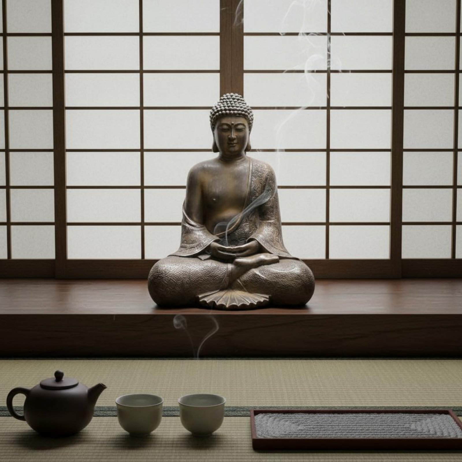 Zen Buddha Ornament Indoor Out - Home Decor Zen recension och pris