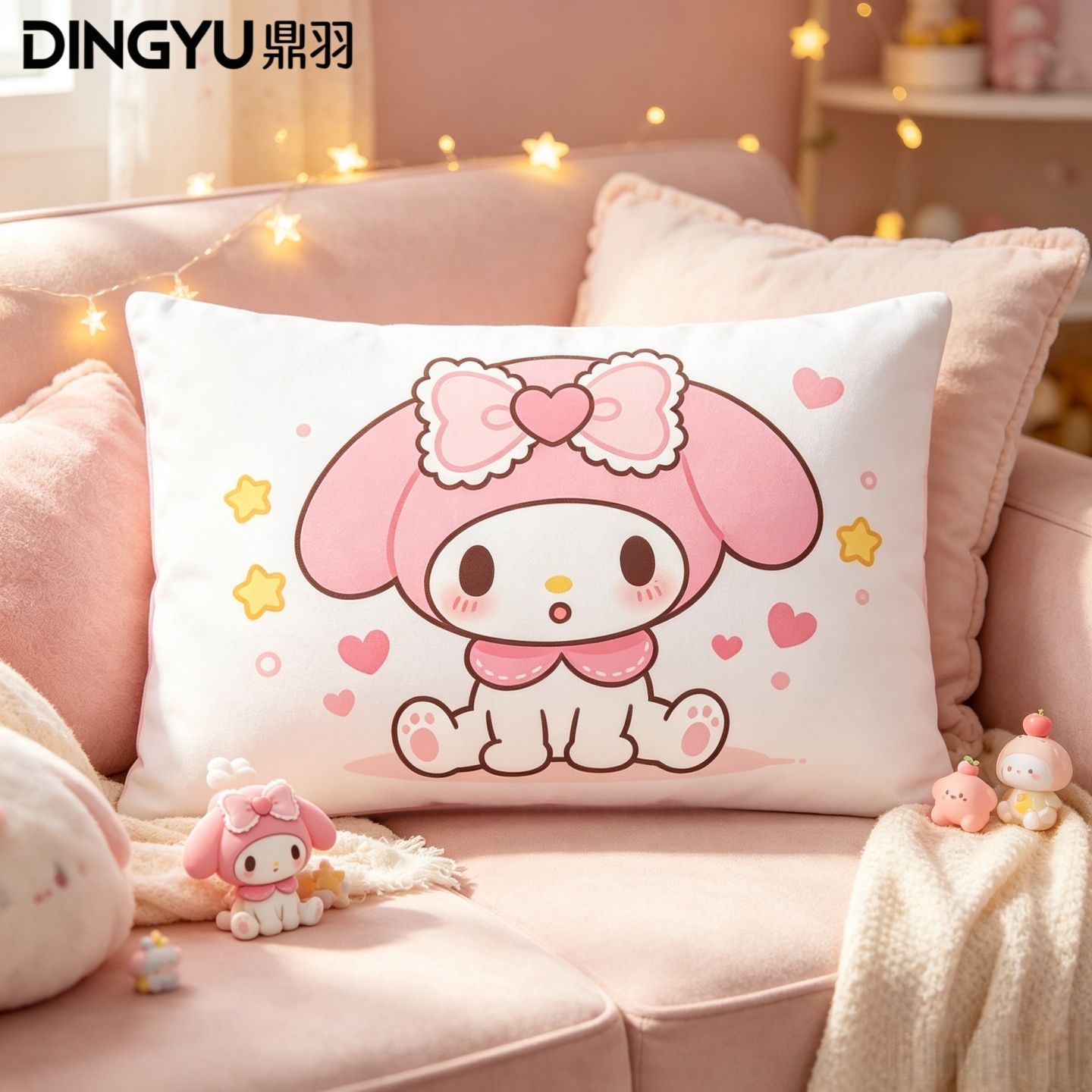 Hello Kitty Cartoon Crystal Ve - Decorative Throw Pillow recension och pris