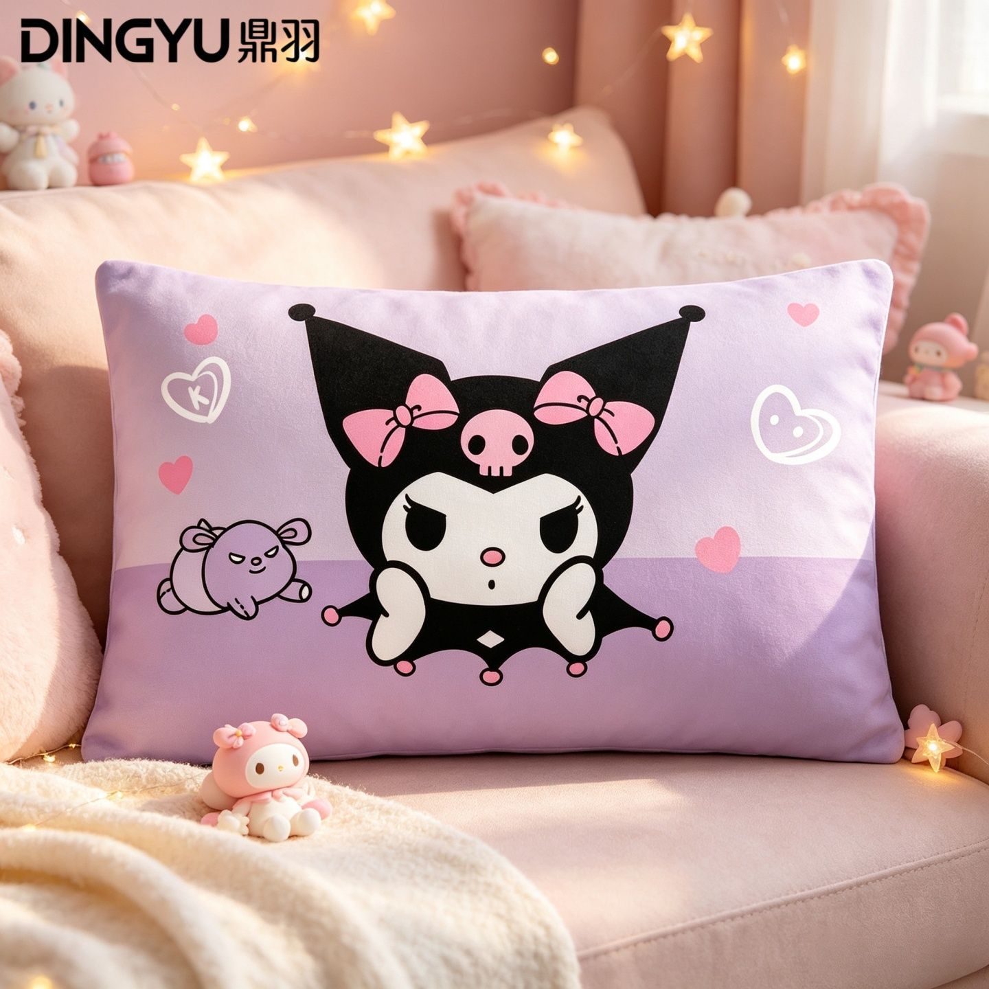 Hello Kitty Cartoon Crystal Ve - Decorative Throw Pillow recension och pris
