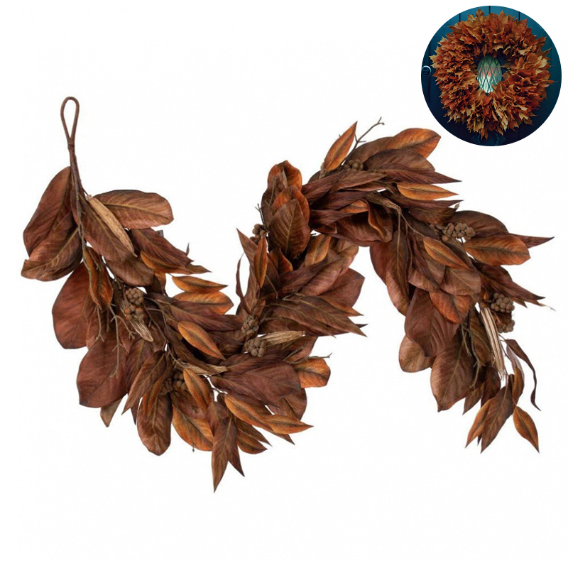 Artificial Magnolia Leaf Garla - Home Decor Garland recension och pris