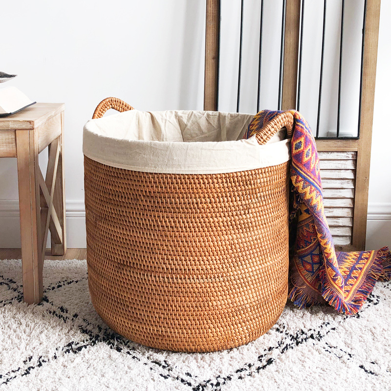 Rattan Laundry Basket, Large C - Home Decor Hampers recension och pris