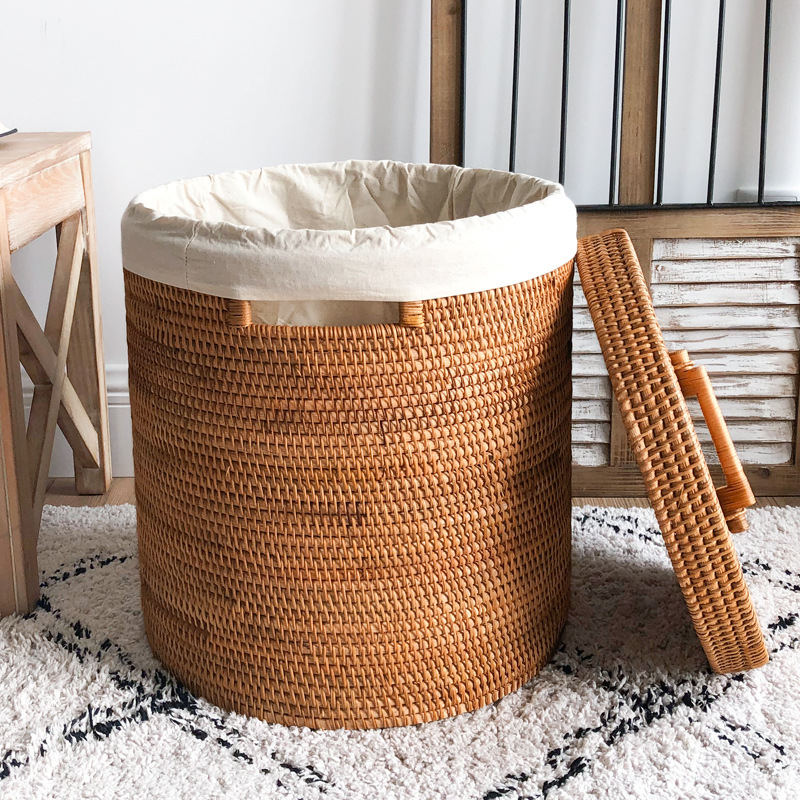 Rattan Laundry Basket, Large C - Home Decor Hampers recension och pris