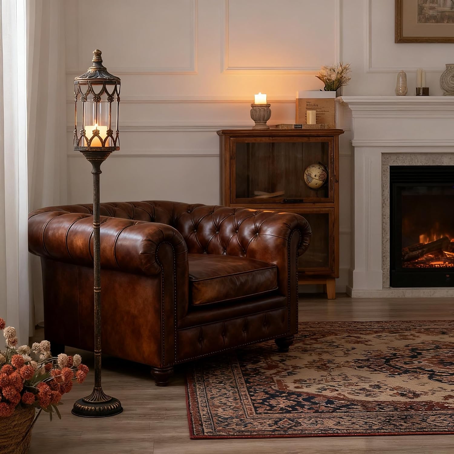 Antique Gold 41 Inch Tall Vint - Home Decor Event recension och pris