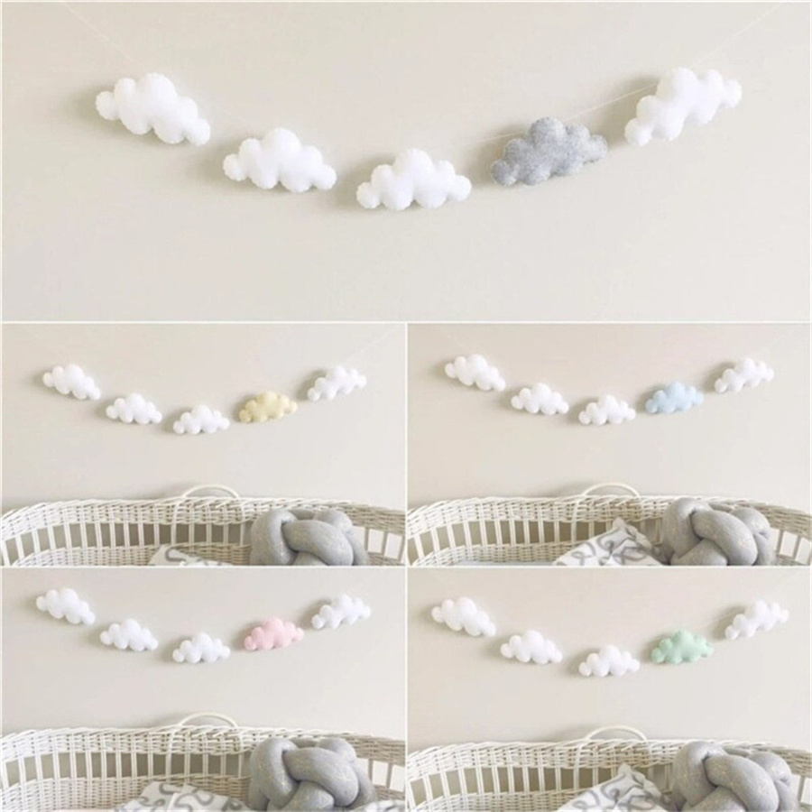 Nordic Felt Cloud Garlands Str - Home Decor Garland recension och pris