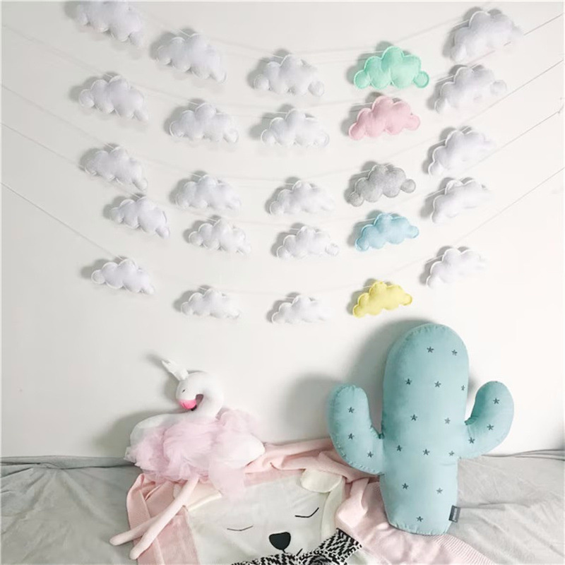 Nordic Felt Cloud Garlands Str - Home Decor Garland recension och pris
