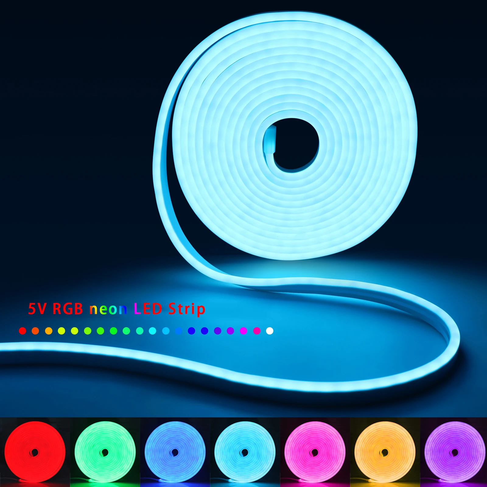 1-5m RGB LED Neon Strip Light  - Home Decor App Free recension och pris