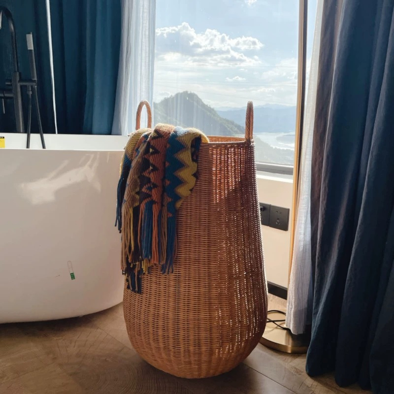 Ins Style Rattan Laundry Baske - Home Decor Hampers recension och pris